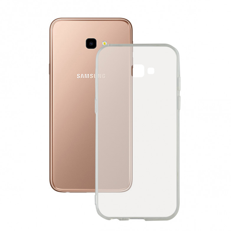 Funda para Samsung Galaxy J4 Plus 2018, Semirrígida, Transparente