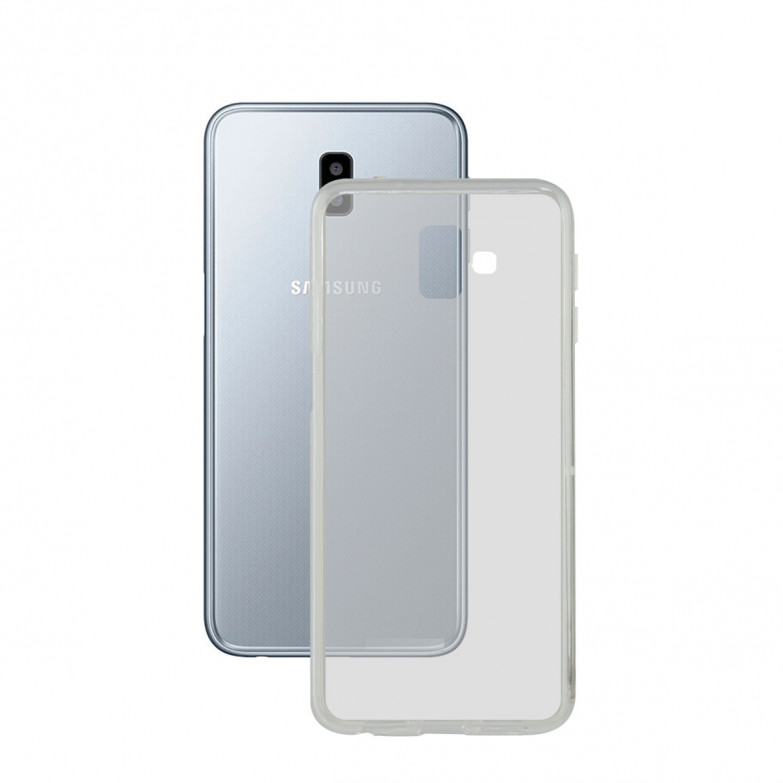 Funda para Samsung Galaxy J6 Plus 2018, Flexible, Transparente