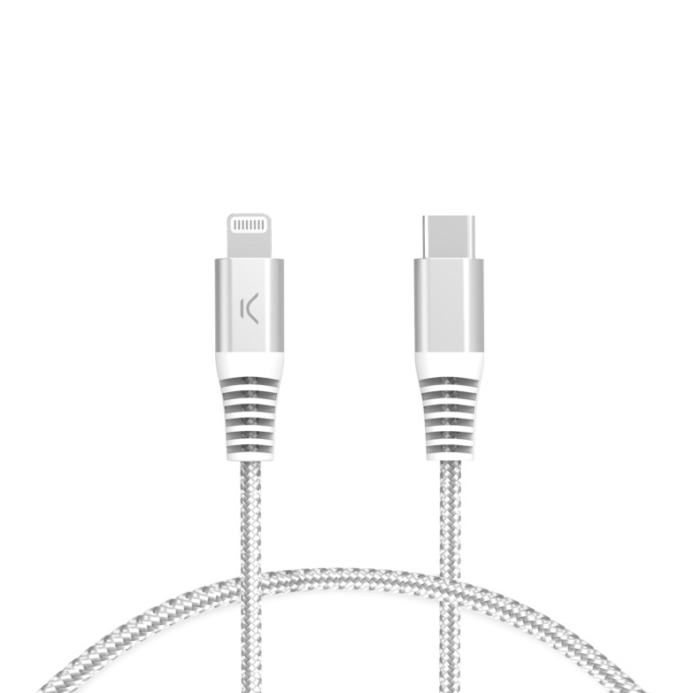 CABLE USB-C LIGHTNING DATOS Y CARGA RAPIDA COMPATIBLE 2 METROS