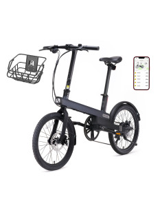 Xiaomi QiCYCLE C2 City cycle, Connected, Pedal assistance, Up to 65km, 8  speeds, LED screen, Basket incl, Black