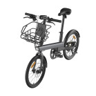 Bicicleta eléctrica urbana QiCYCLE C2, App, Pedaleo asistido, Autonomía 65km, 8 vel., Pantalla LED, Cesta incl, Negro
