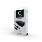 Cargador de red Contact 10 W, USB-A + Cable USB-A a USB-C 1 m, Negro