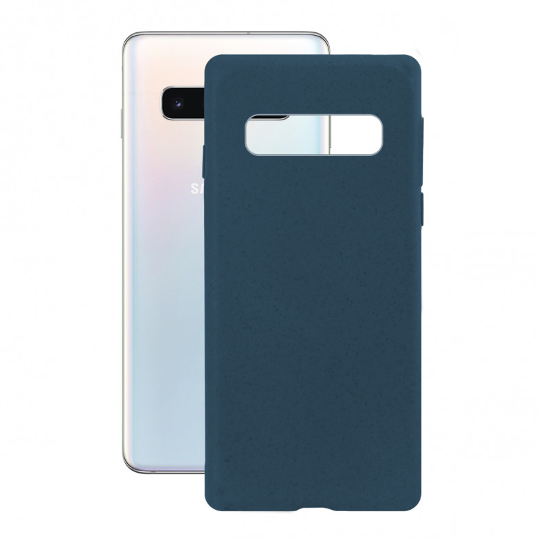 Funda Ecológica para Samsung Galaxy S10, Semirrígida, Azul