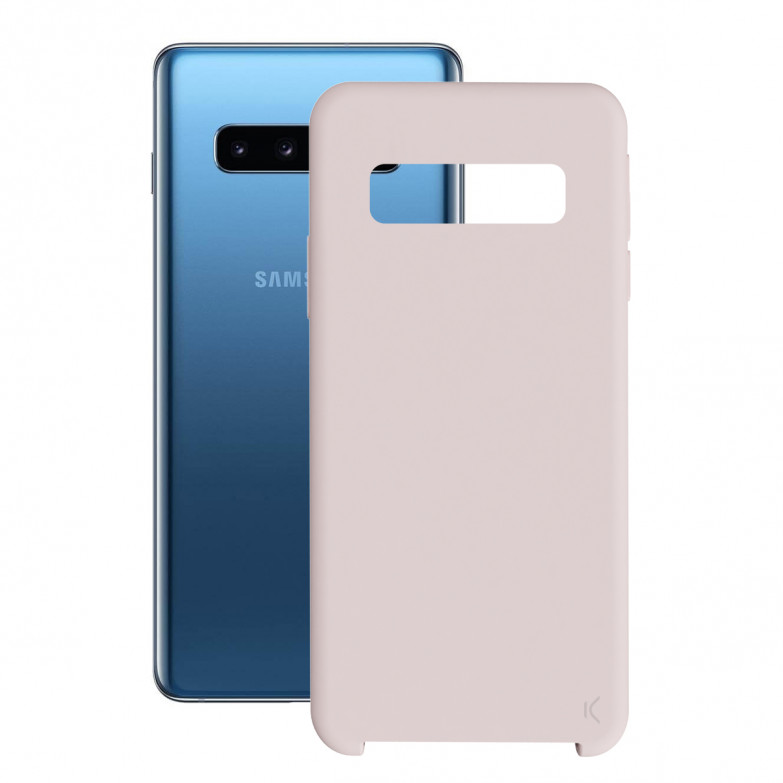 Ksix Soft Silicone Case For Galaxy S10 Plus Rose