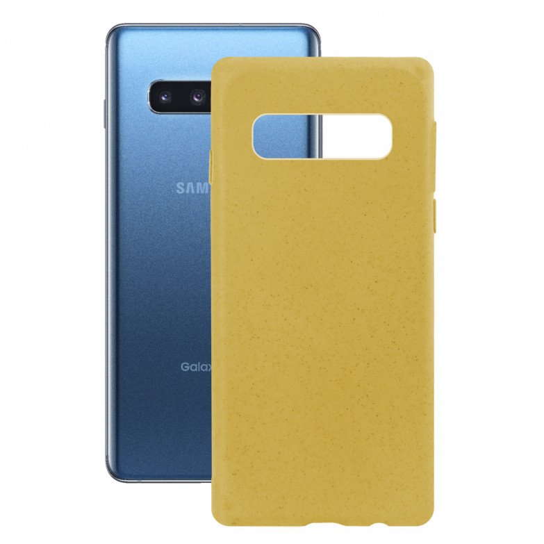 Ksix Eco-Friendly Case For Galaxy S10 Plus Yellow