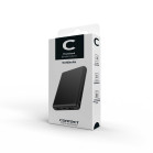 Powerbank Contact 10.000 mAh, Ultra ligera, 10 W, Carga rápida, Carga simultánea, Cable USB-A a USB-C incluido, Negro