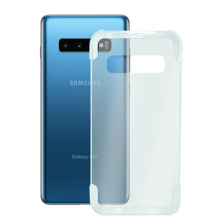 Ksix Armor Extreme Flex Cover Tpu Reinforced High Resistance For Galaxy S10 Plus Transparent