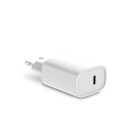 KSIX 25W wall charger, PPS, Power Delivery, Fast charge, USB-C port, White