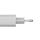 Cargador de red KSIX 25 W, PPS, Power Delivery, Carga rápida, Puerto USB-C, Blanco