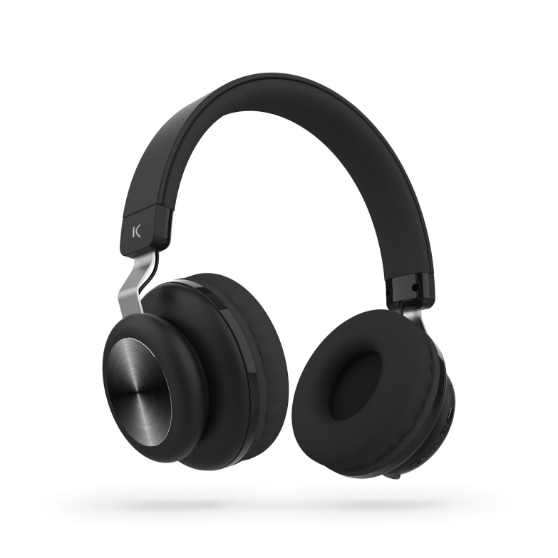 Ksix Retro 2 wireless headphones, ENC, Microphone, 8 h autonomy, Calls, FM radio, Micro SD SLOT, Black