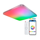 Plafón SmartLED KSIX Twilight, RGBIC + CCT, 47,5 cm, 7.700 lm, 70 W, App iLink, Blanco
