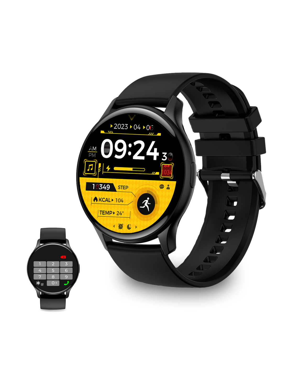 Ksix Core smartwatch, AMOLED 1,43” display, 5 days aut., Health and sport  modes, Calls, Voice