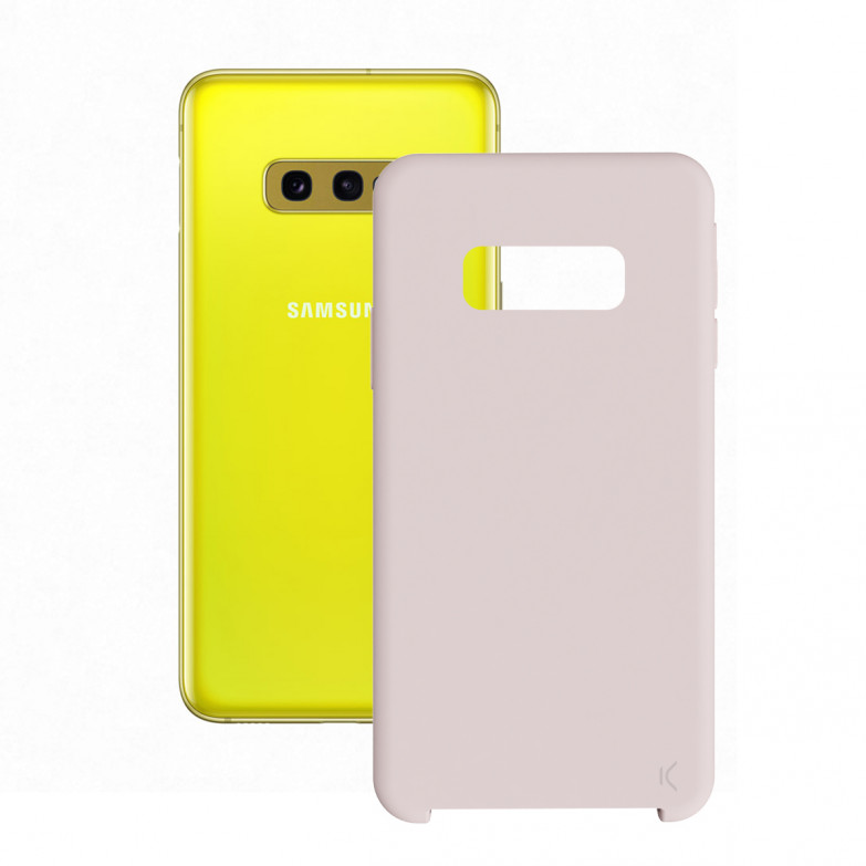 Ksix Soft Silicone Case For Galaxy S10e Rose