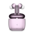 Auriculares inalámbricos KSIX Meteor, Estuche metálico, ENC, Autonomía 4+28 h, Control táctil, Asistentes de voz, Rosa