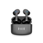 KSIX Noise Cancel 3 wireless earphones, ANC + ENC, 6 + 12 h autonomy, Touch control, Calls, Voice assistants, Black