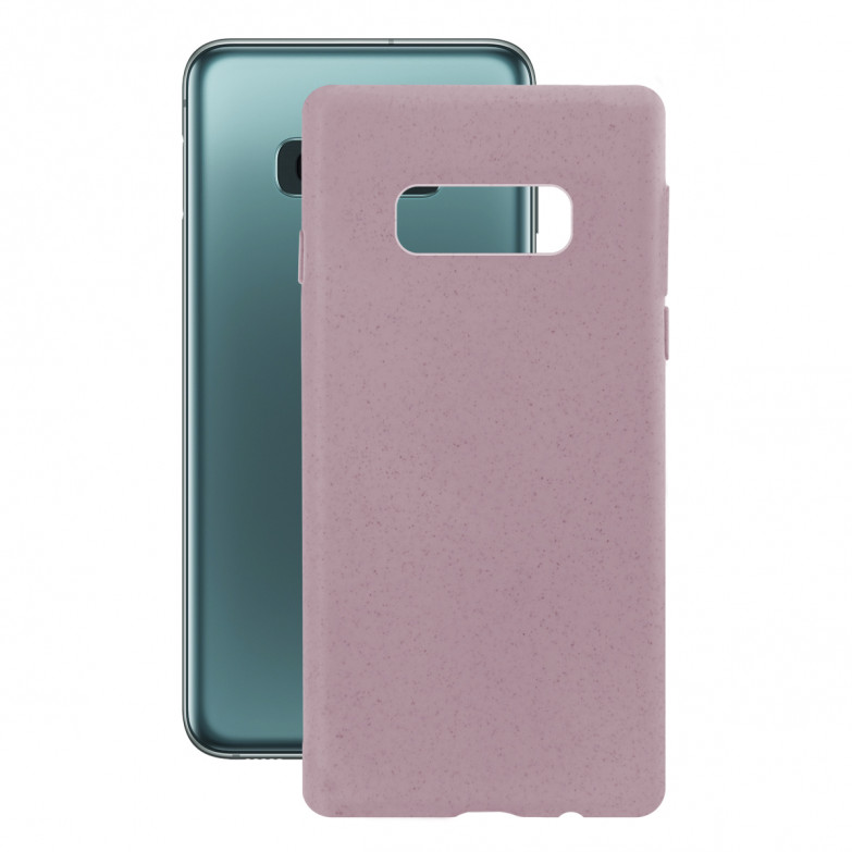 Funda Ecológica para Samsung Galaxy S10E, Semirrígida, Rosa