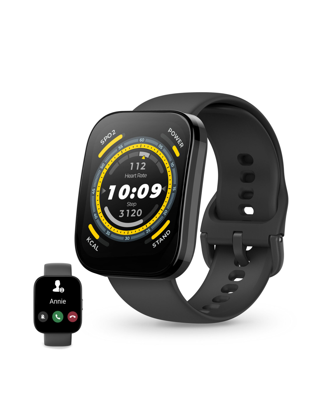 Smartwatch Amazfit BIP 5 GPS, Bluetooth 5.2, Negro