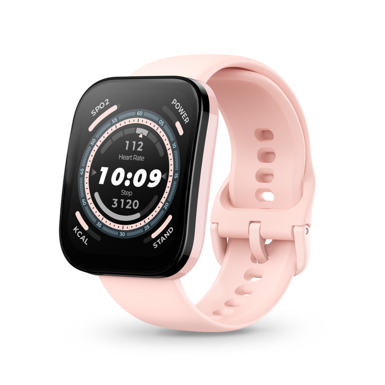 Smartwatch Amazfit Bip 5, Pantalla 1,91” táctil, Aut. 10 días, Llamadas,  Modos multideporte y salud, Sumergible, Rosa