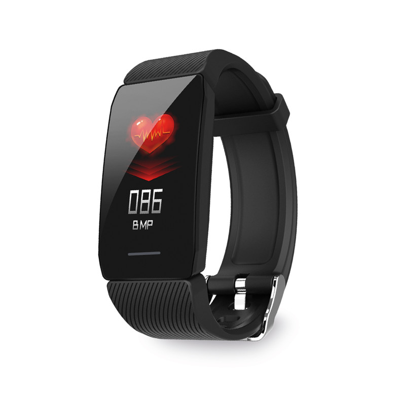 Contact HR smartband, Autonomy up to 7 days, Notifications, Health monitoring, Multi-sport, 0,96” TFT display, Black