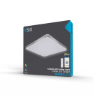 KSIX Twilight SmartLED ceiling light, RGBIC + CCT, 47,5 cm, 7.700 lm, 70 W, iLink app, White