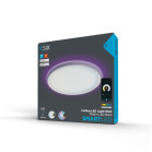 Panel SmartLED KSIX Duo, RGB+CCT, Diámetro 42 cm, 2.450 lm, 24 W, App Tuya Smart, Asistentes de voz, Blanco