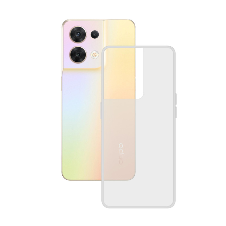 Funda flexible para Oppo Reno 8 Lite 5G, Antihuellas, Resistente, Ligera,  Compatible con carga inalámbrica, Transparente