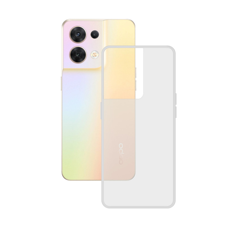 Soft Case for Oppo Reno 8 Lite 5G, Anti-fingerprint, Rugged, Lightweight, Wireless Charging Compatible, Transparent