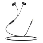 Auriculares con cable Contact, Jack 3.5 mm, Llamadas, Control multifunción, Longitud 1,2 m, IPX3, Negro
