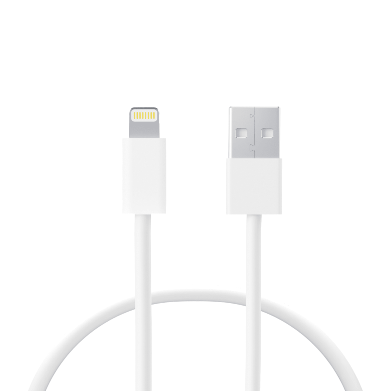USB-A to Lightning Ksix 12 W charge and data cable, 1 m, White