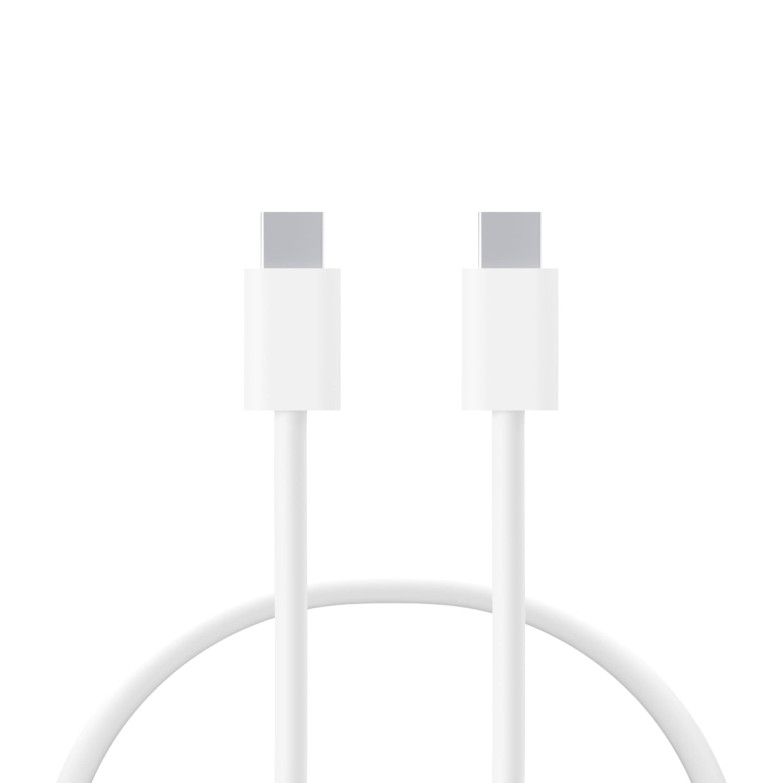 Cable de carga y datos USB-C a USB-C Contact 30 W, Power Delivery, Carga rápida, 1 m, Blanco