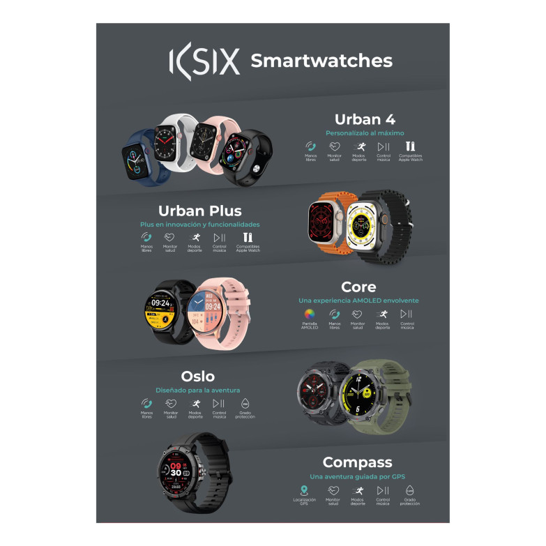 Expositor individual smartwatch Ksix Urban 4, Montaje en segundos
