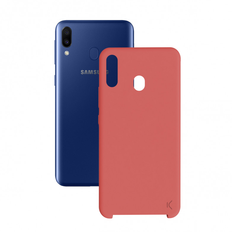 Ksix Soft Silicone Case For Galaxy M20 Red