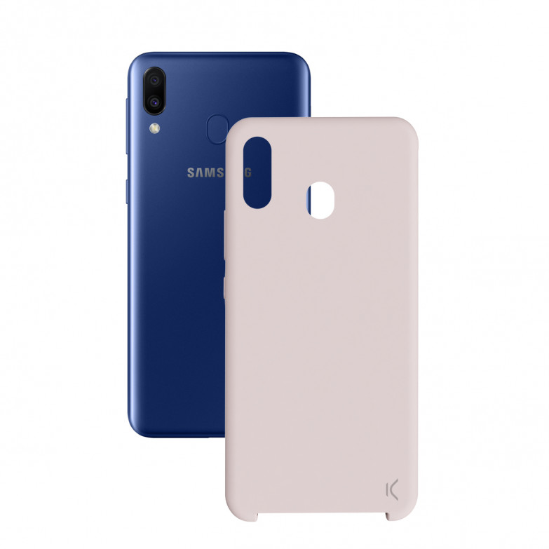 Ksix Soft Silicone Case For Galaxy M20 Rose