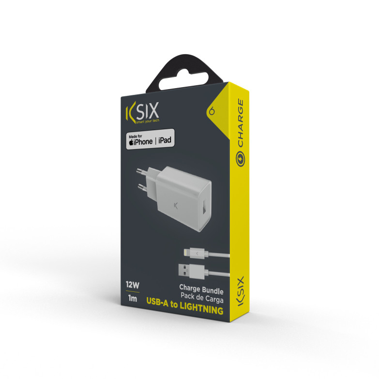 Cargador de red KSIX 12 W, Made for...