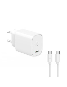 Pack Cargador Android 3A + Cable Micro USB 3A Blanco 