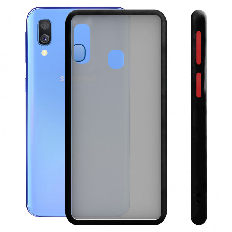 Ksix Duo Soft Cover For Galaxy A40 Black