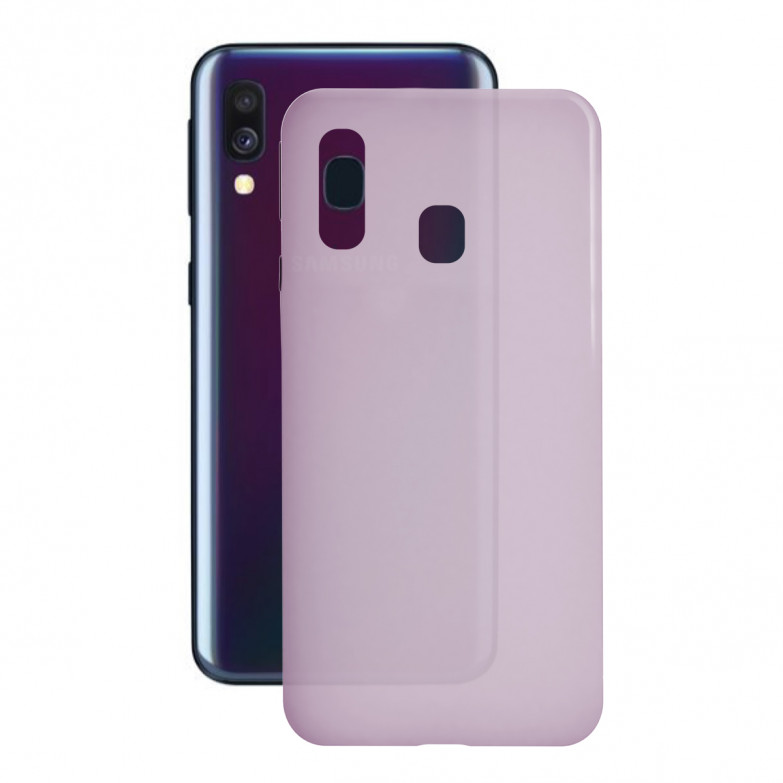 Ksix Color Liquid Cover Tpu For Galaxy A40 Rose