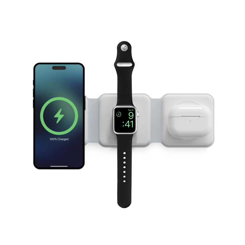 Cargador Inalámbrico Plegable 3x1 Magsafe 15w + Soporte Para Iphone Y Apple  Watch con Ofertas en Carrefour