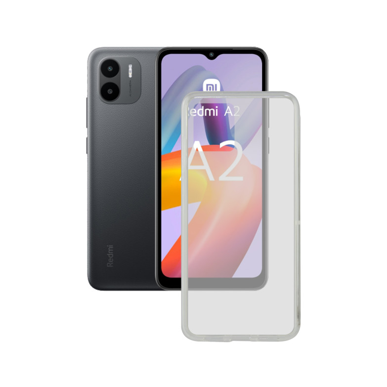 Funda flexible para Xiaomi Redmi A2, Antihuellas, Resistente, Ligera, Compatible con carga inalámbrica, Transparente