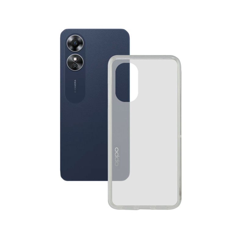 Soft Case for Oppo A17, Anti-fingerprint, Rugged, Lightweight, Wireless Charging Compatible, Transparent