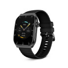 Smartwatch KSIX Olympo, Pantalla AMOLED 1,96”, 2 correas, Aut. 5 días, Modos deporte y salud, Llamadas, Asistentes voz, Negro