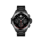 Smartwatch KSIX Titanium, Pantalla AMOLED 1,43”, 2 correas, Aut. 5 días, Modos deporte y salud, Llamadas, Asistentes voz, Negro