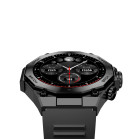 KSIX Titanium smartwatch, AMOLED 1,43” display, 2 straps, 5 days, Sport and health modes, Calls, Voice assistants, Black