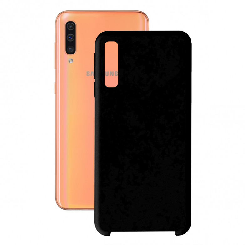 Funda para Samsung Galaxy A70, Semirrígida, Negro