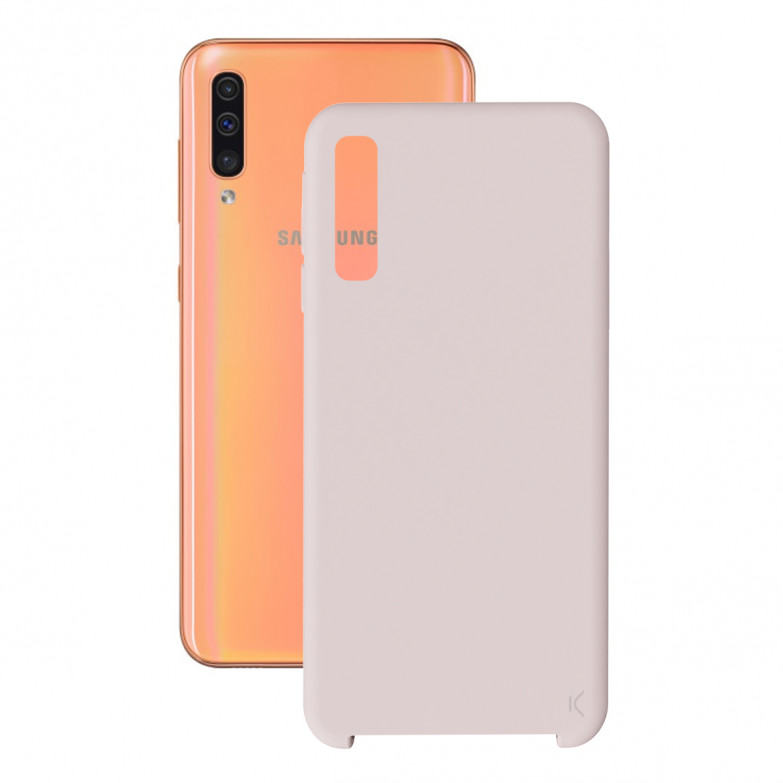 Ksix Soft Silicone Case For Galaxy A70 Rose