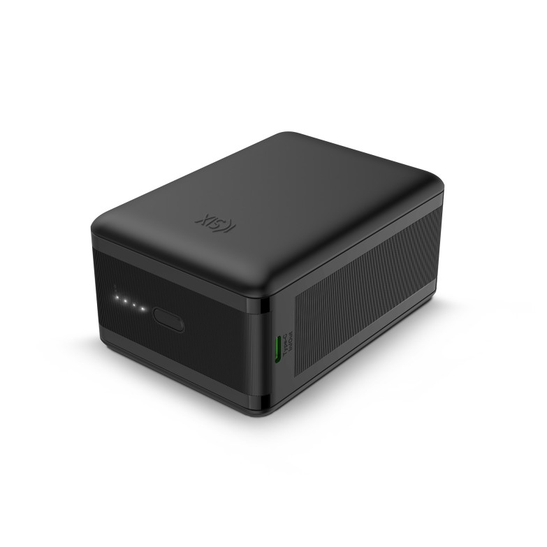 Ksix Nano 30.000 mAh powerbank, For laptops, Pocket size, Power Delivery, 65 W, USB-C cable, Simultaneous charge, Black