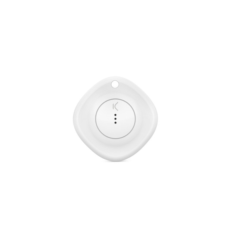 Localizador de objetos KSIX MyTag, Compatible con Apple, Altavoz integrado, IP66, Blanco