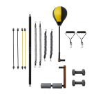 Banco de fitness multifunción Kingsmith FBB1C, Ejercicios brazo, pecho, espalda, pierna y glúteos, Kit 15 accesorios