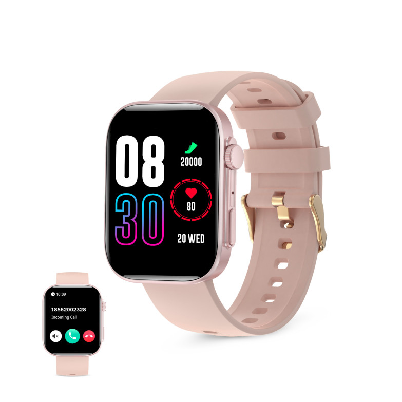 Contact iStyle smartwatch, 2,01” IPS display, 5 days aut., Sport and health modes, Calls, Voice assistants, Submersible, Pink