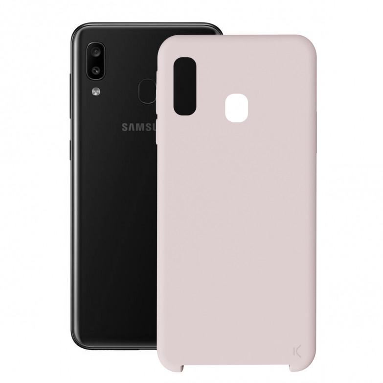 Ksix Soft Silicone Case For Galaxy A30 Rose